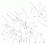 Zerto-Turn Mäher 74240 (Z286E) - Toro Z Master Mower, 62" SFS Side Discharge Deck (SN: 210000001 - 210999999) (2001) Ersatzteile FRAME AND DECK ASSEMBLY