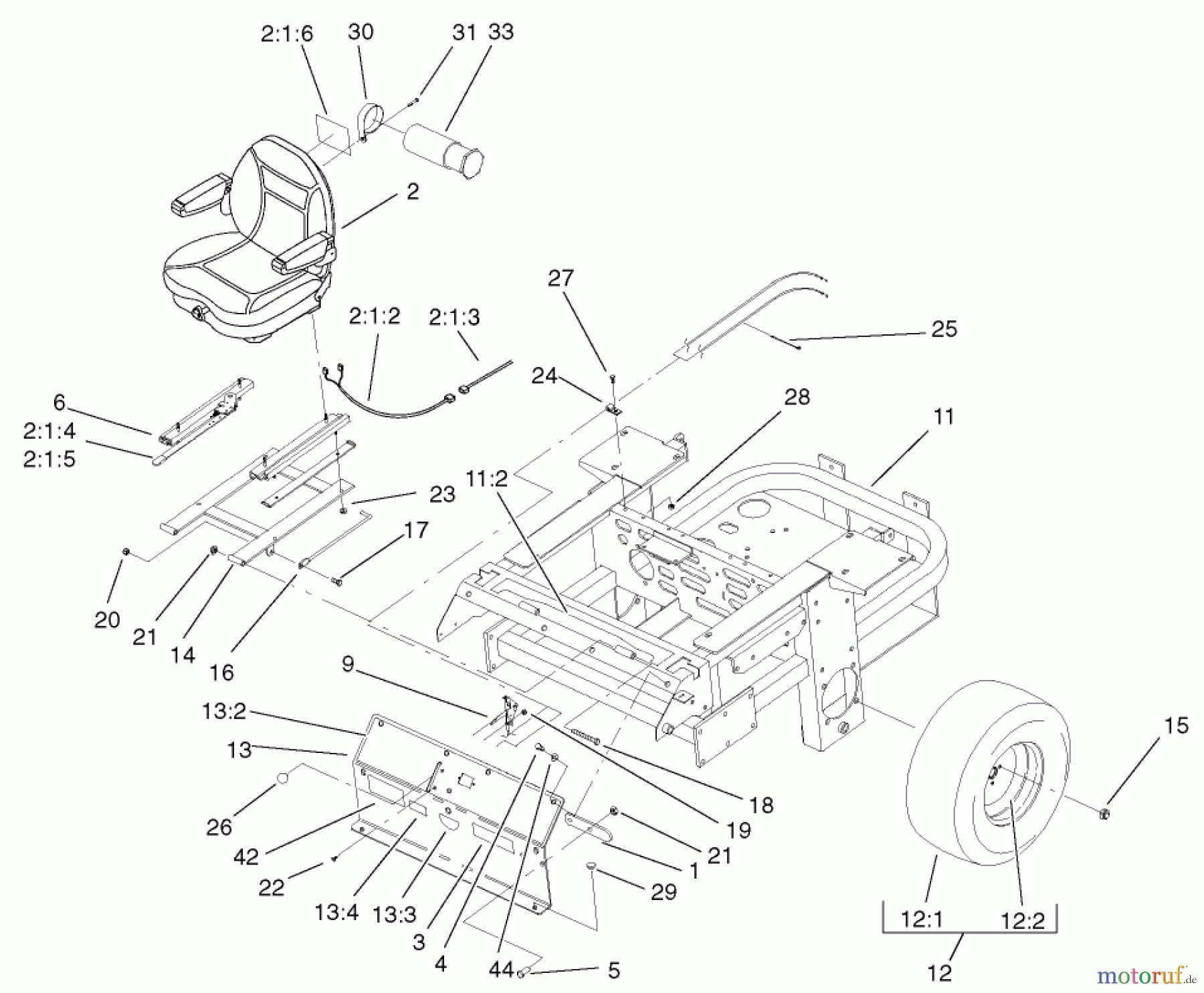  Zerto-Turn Mäher 74240 (Z286E) - Toro Z Master Mower, 62