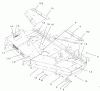 Zerto-Turn Mäher 74240 (Z286E) - Toro Z Master Mower, 62" SFS Side Discharge Deck (SN: 220000001 - 220999999) (2002) Ersatzteile DECK, DEFLECTOR AND ROLLER ASSEMBLY