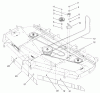 Zerto-Turn Mäher 74241 (Z286E) - Toro Z Master Mower, 72" SFS Side Discharge Deck (SN: 210000001 - 210999999) (2001) Ersatzteile BELT AND IDLER ARM ASSEMBLY