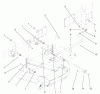 Zerto-Turn Mäher 74241 (Z286E) - Toro Z Master Mower, 72" SFS Side Discharge Deck (SN: 210000001 - 210999999) (2001) Ersatzteile FRAME AND DECK ASSEMBLY