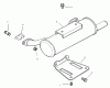 Zerto-Turn Mäher 74242 (Z500) - Toro Z Master Mower, 52" TURBO FORCE Side Discharge Deck (SN: 240000001 - 240003000) (2004) Ersatzteile EXHAUST ASSEMBLY KOHLER CH20S-64684