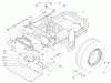 Zerto-Turn Mäher 74242 (Z500) - Toro Z Master Mower, 52" TURBO FORCE Side Discharge Deck (SN: 240000001 - 240003000) (2004) Ersatzteile MAIN FRAME ASSEMBLY