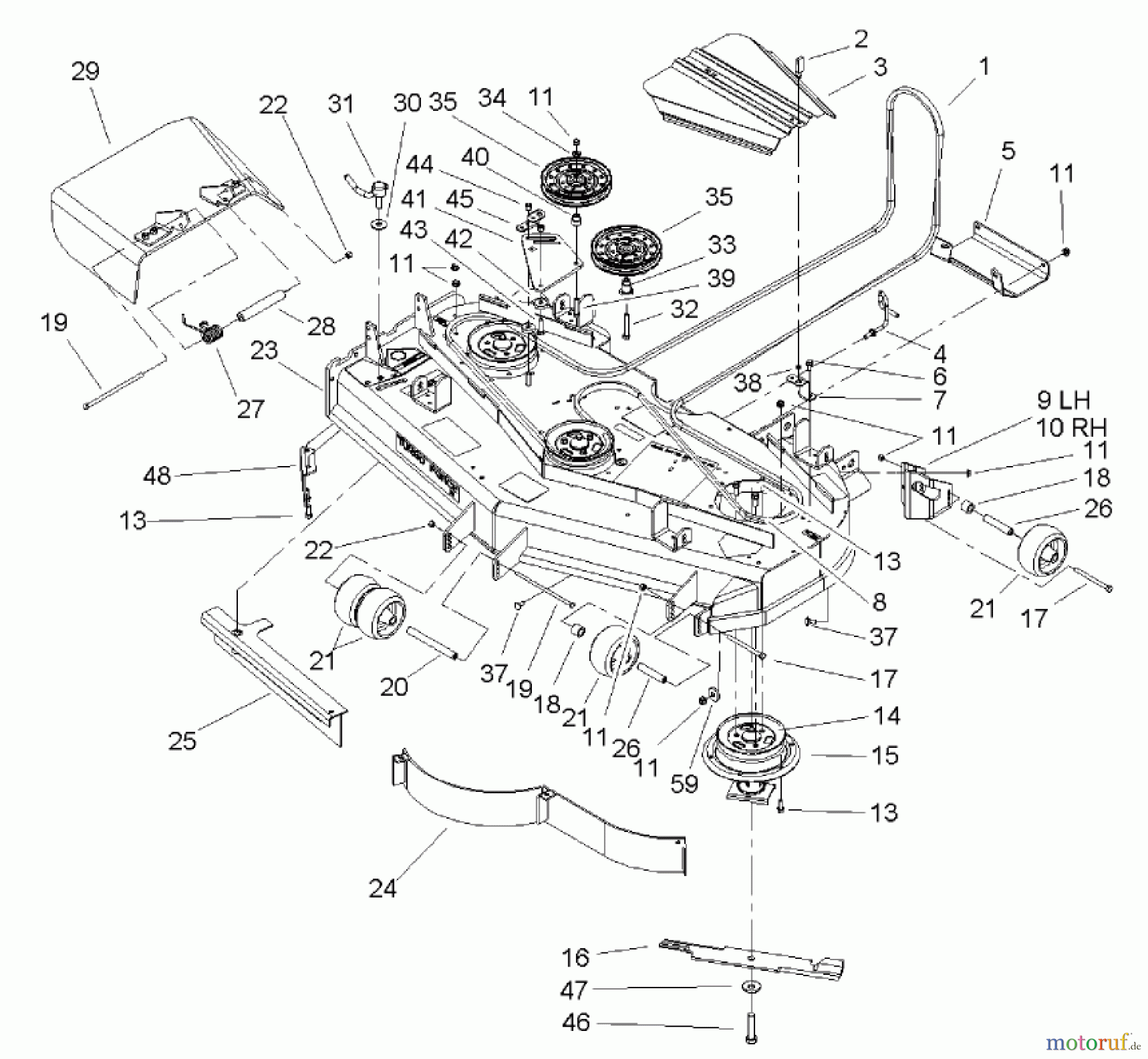  Zerto-Turn Mäher 74243 (Z557) - Toro Z Master Mower, 52