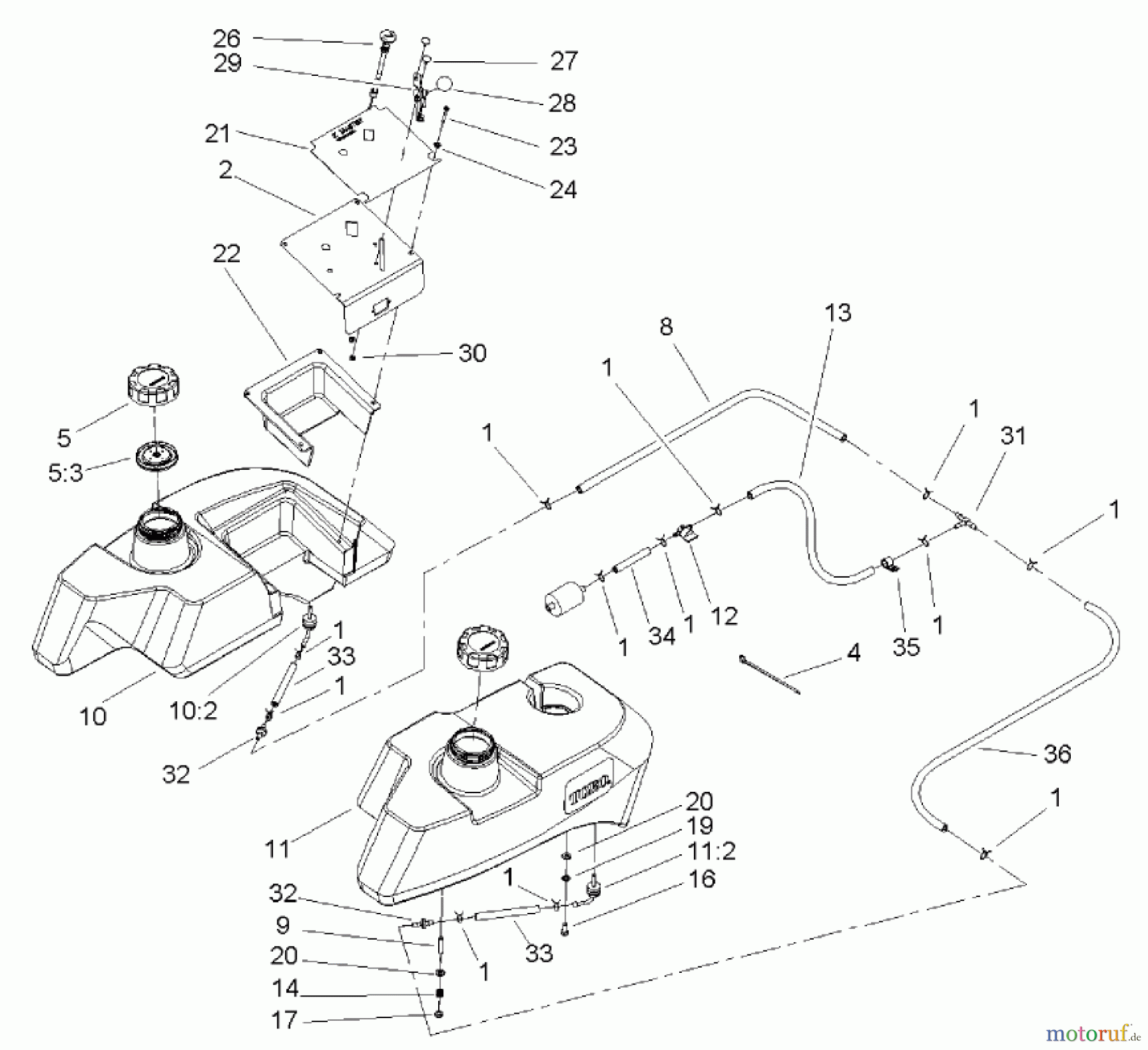  Zerto-Turn Mäher 74243 (Z557) - Toro Z Master Mower, 52