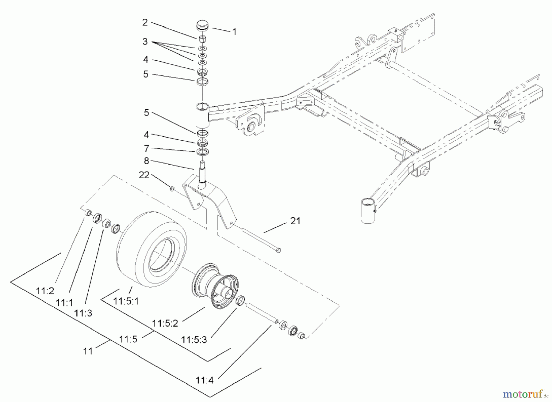  Zerto-Turn Mäher 74244 (Z553) - Toro Z Master Mower, 60