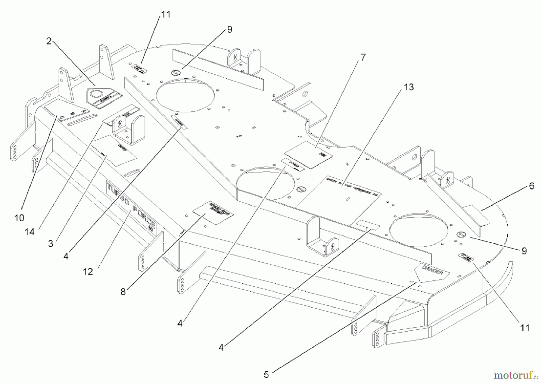  Zerto-Turn Mäher 74244 (Z553) - Toro Z Master Mower, 60