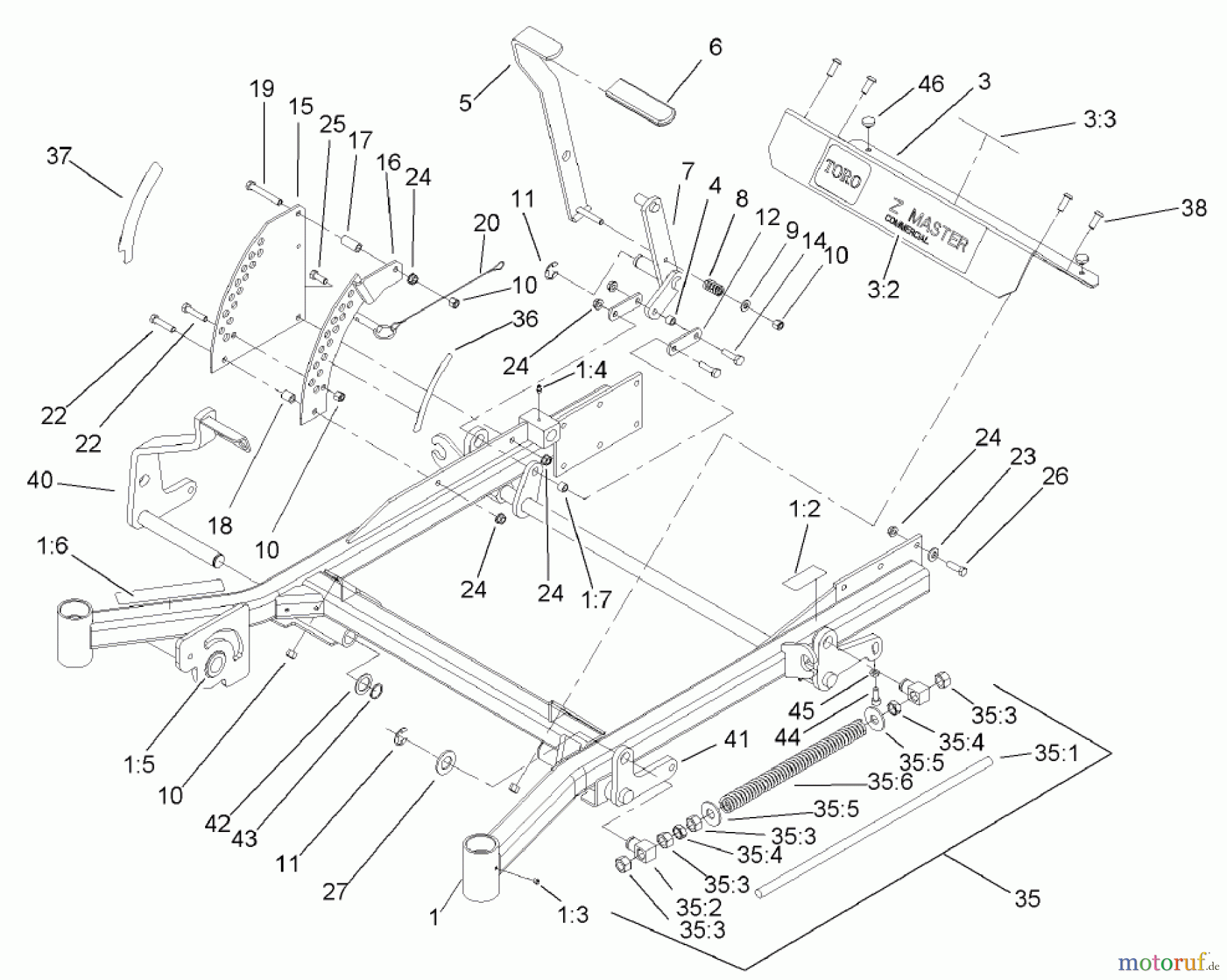  Zerto-Turn Mäher 74245 (Z555) - Toro Z Master Mower, 60