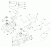 Zerto-Turn Mäher 74245 (Z555) - Toro Z Master Mower, 60" TURBO FORCE Side Discharge Deck (SN: 240000001 - 240002000) (2004) Ersatzteile FUEL TANK ASSEMBLY