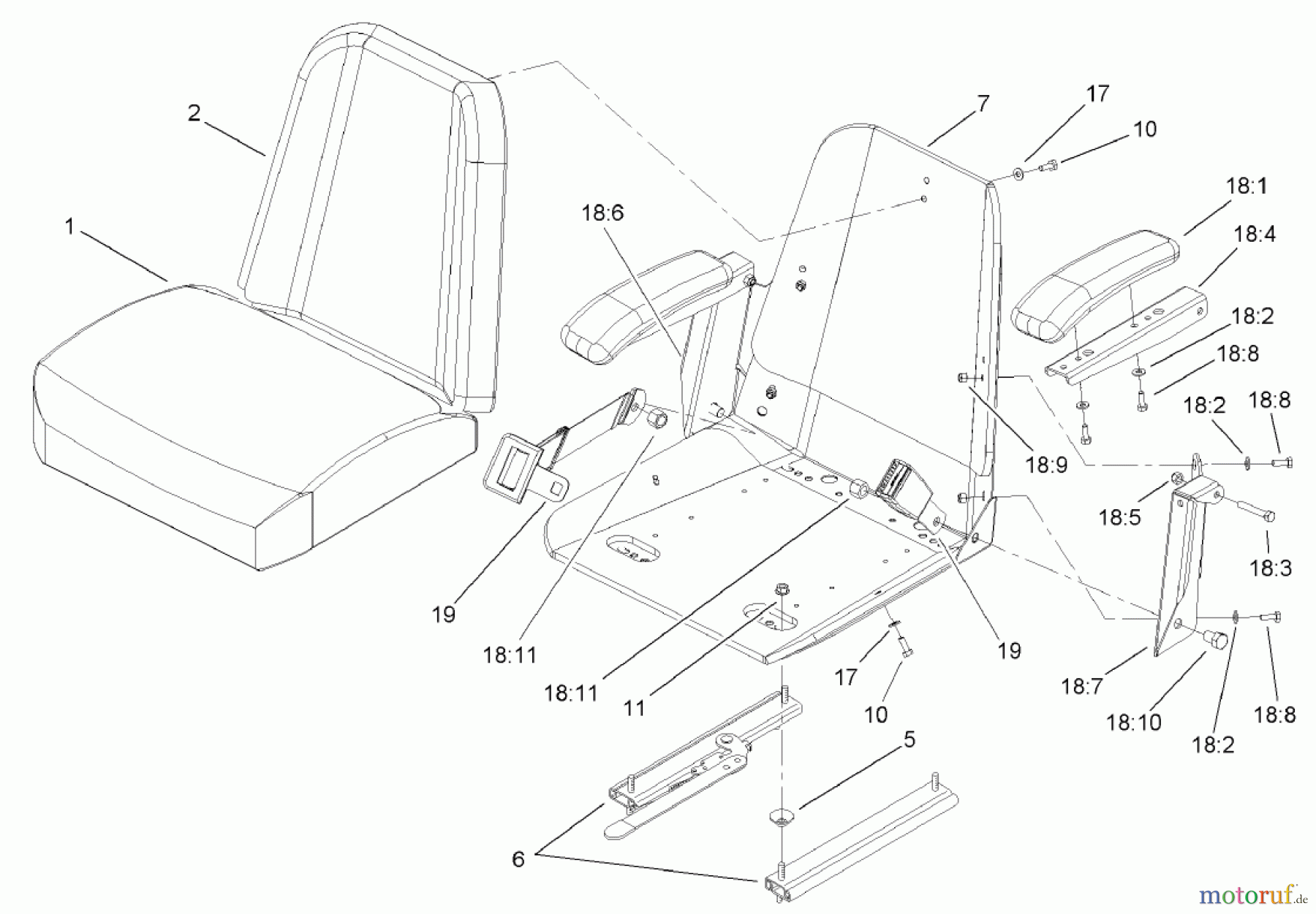  Zerto-Turn Mäher 74245 (Z555) - Toro Z Master Mower, 60