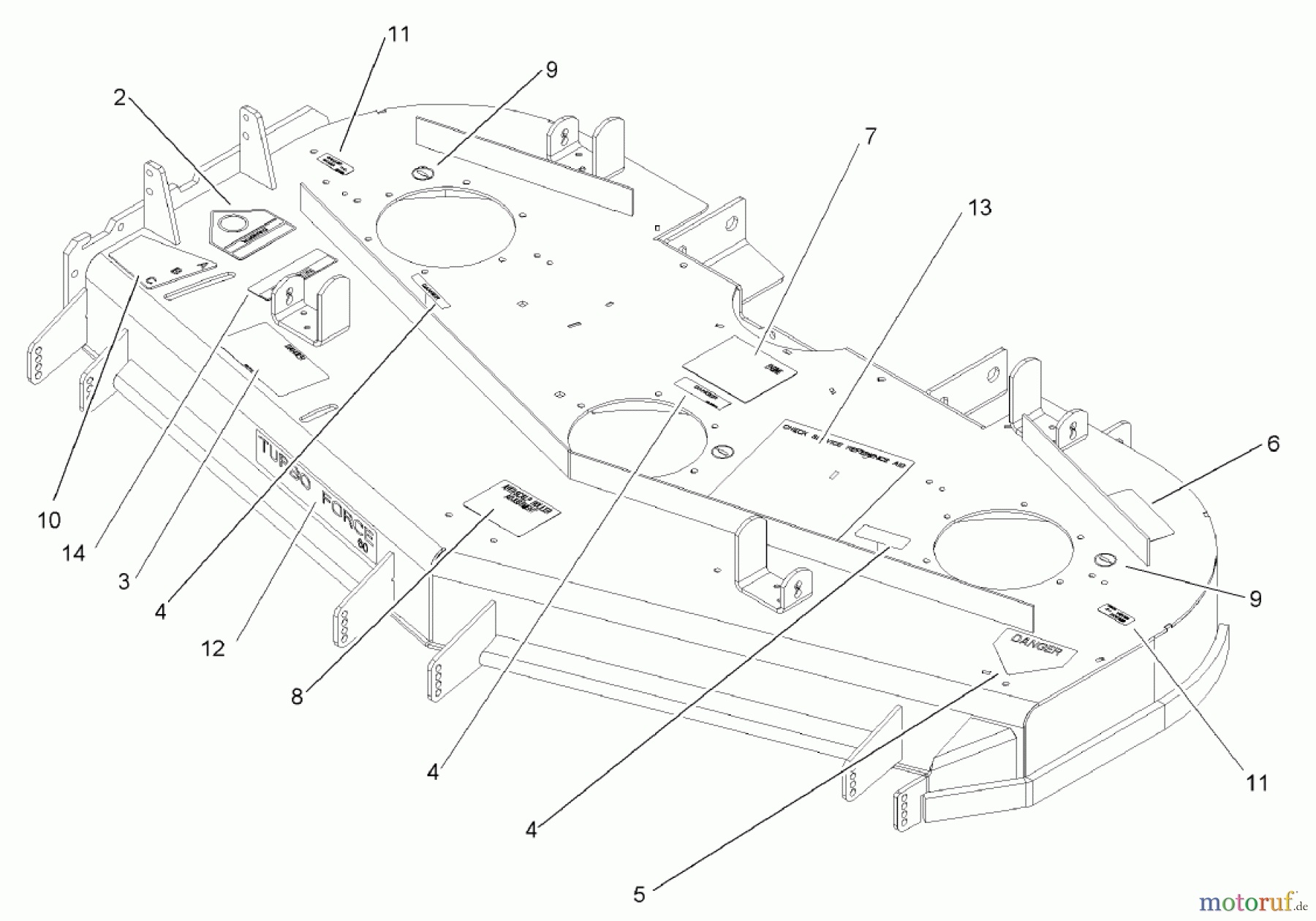  Zerto-Turn Mäher 74251 (Z587L) - Toro Z Master Mower, 60