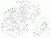 Zerto-Turn Mäher 74251 (Z587L) - Toro Z Master Mower, 60" TURBO FORCE Side Discharge Deck (SN: 240000001 - 240999999) (2004) Ersatzteile MAIN FRAME ASSEMBLY