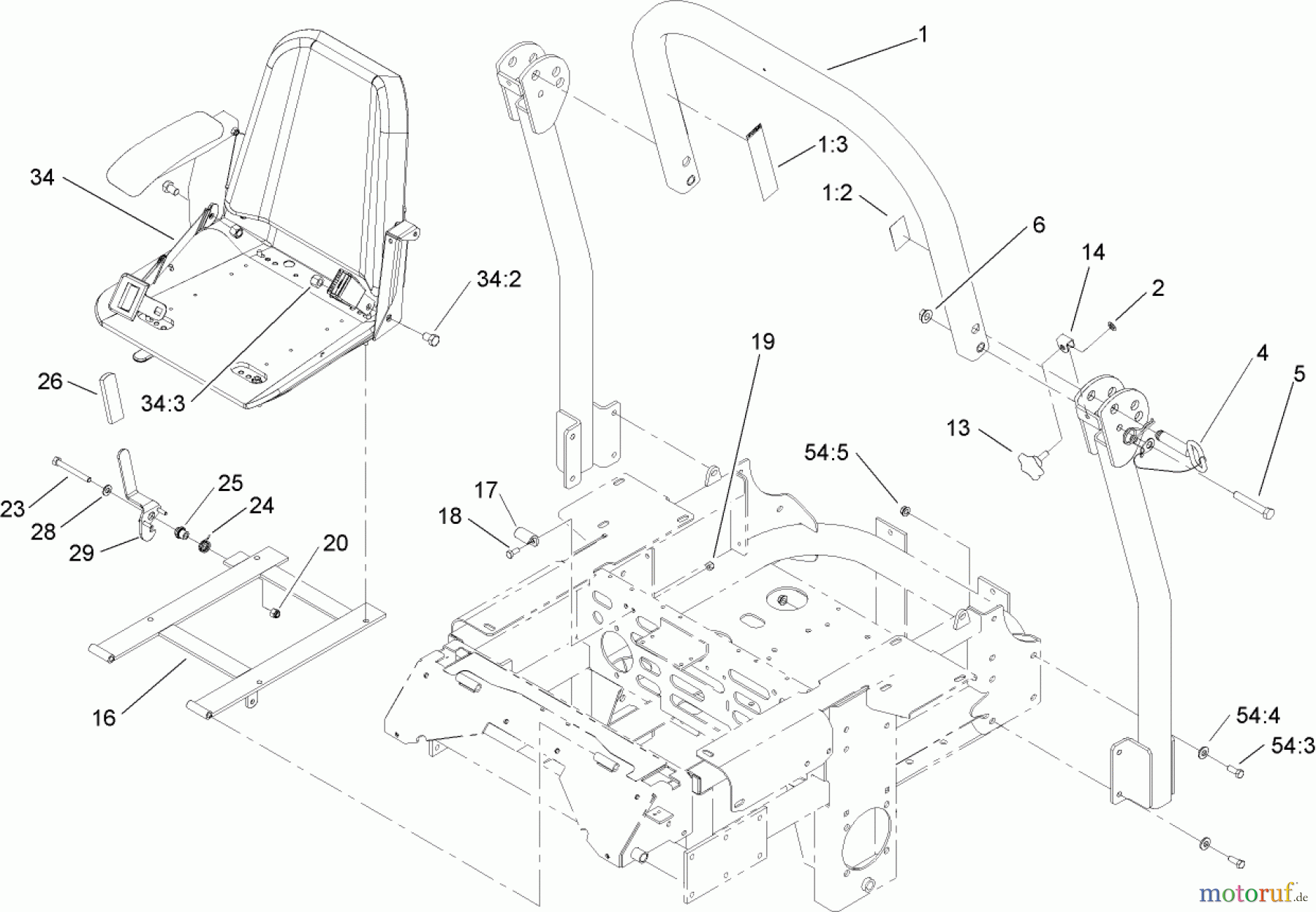  Zerto-Turn Mäher 74251 (Z587L) - Toro Z Master Mower, 60