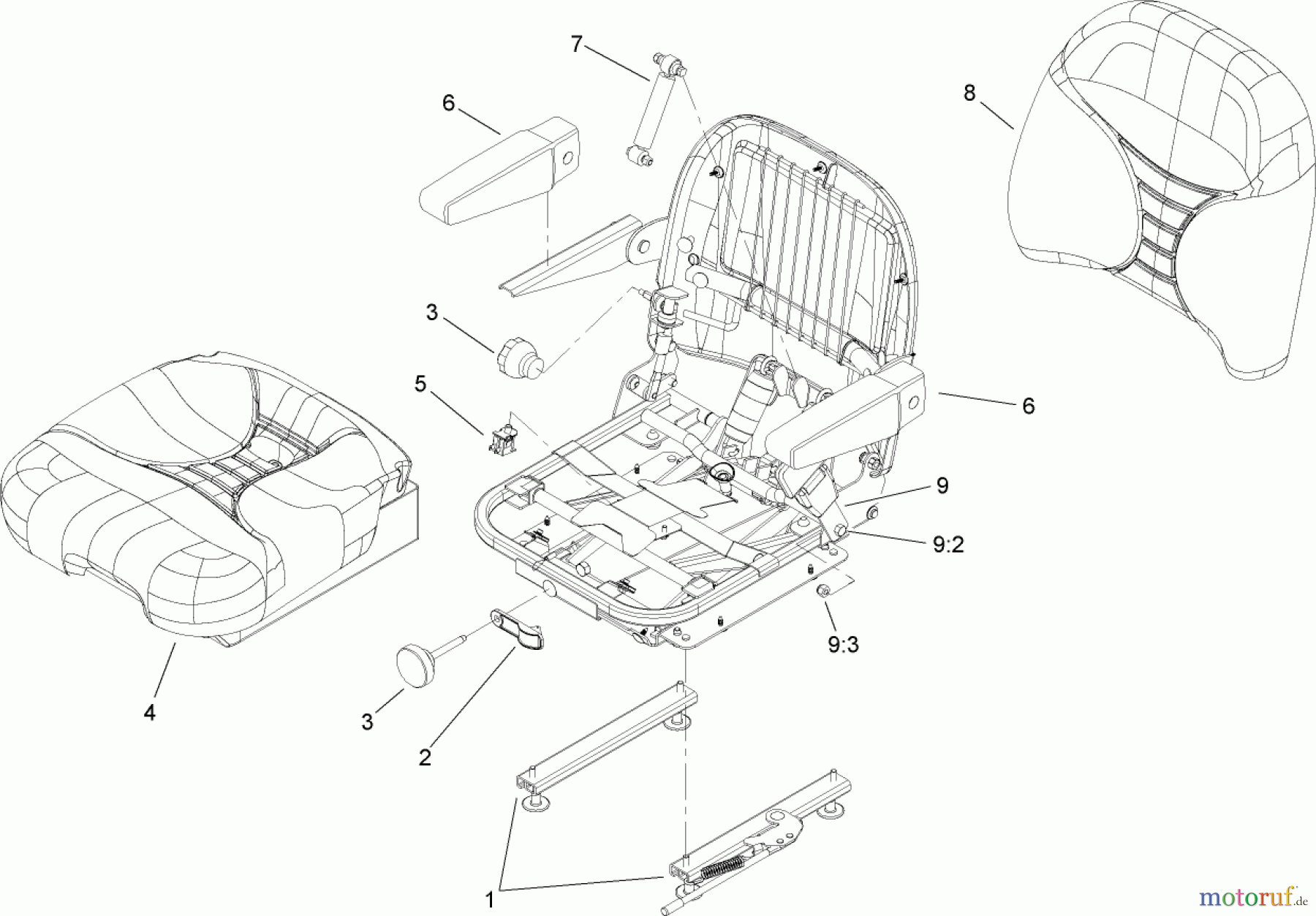  Zerto-Turn Mäher 74251 (Z587L) - Toro Z Master Mower, 60