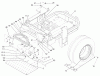 Zerto-Turn Mäher 74252 (Z587L) - Toro Z Master Mower, 72" TURBO FORCE Side Discharge Deck (SN: 240000001 - 240999999) (2004) Ersatzteile MAIN FRAME ASSEMBLY