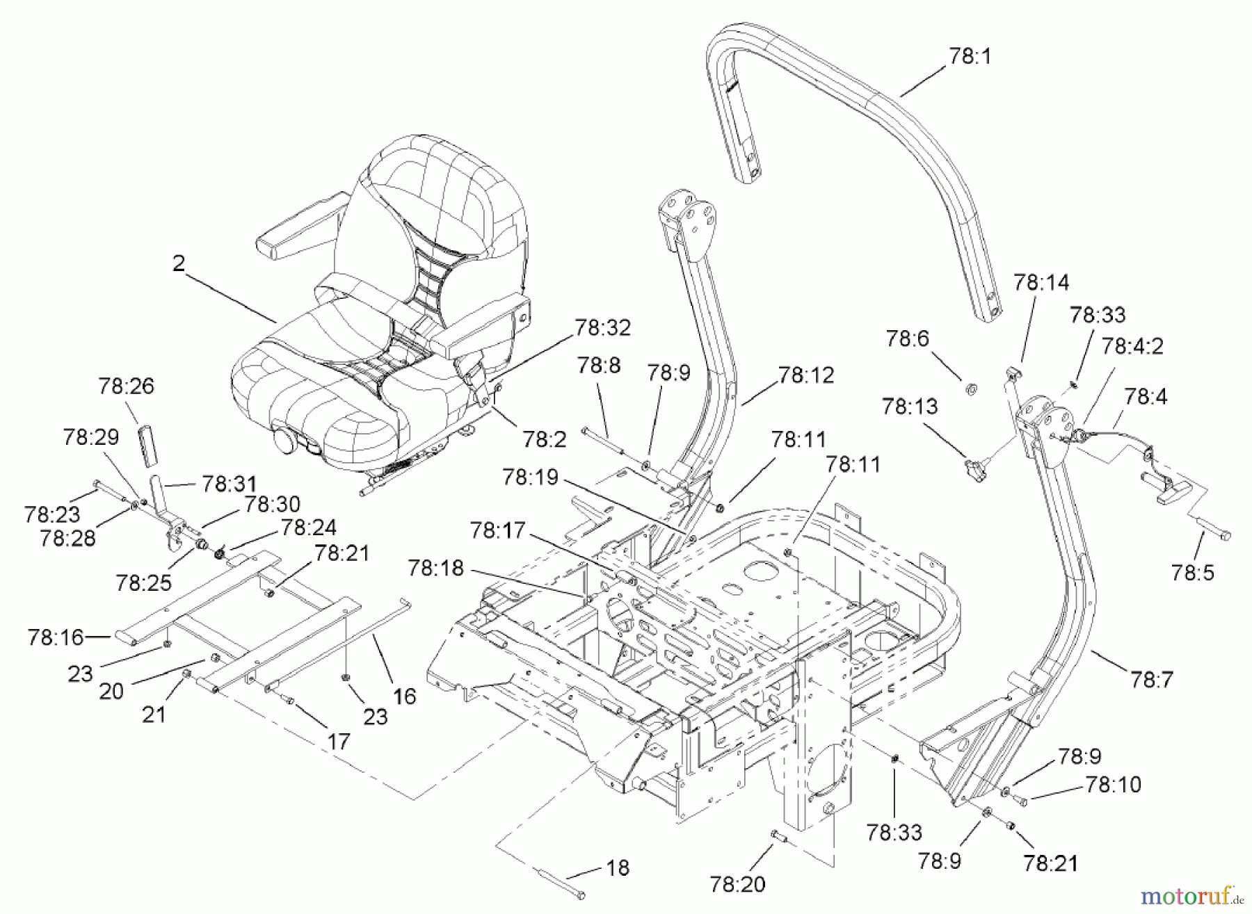  Zerto-Turn Mäher 74252 (Z587L) - Toro Z Master Mower, 72