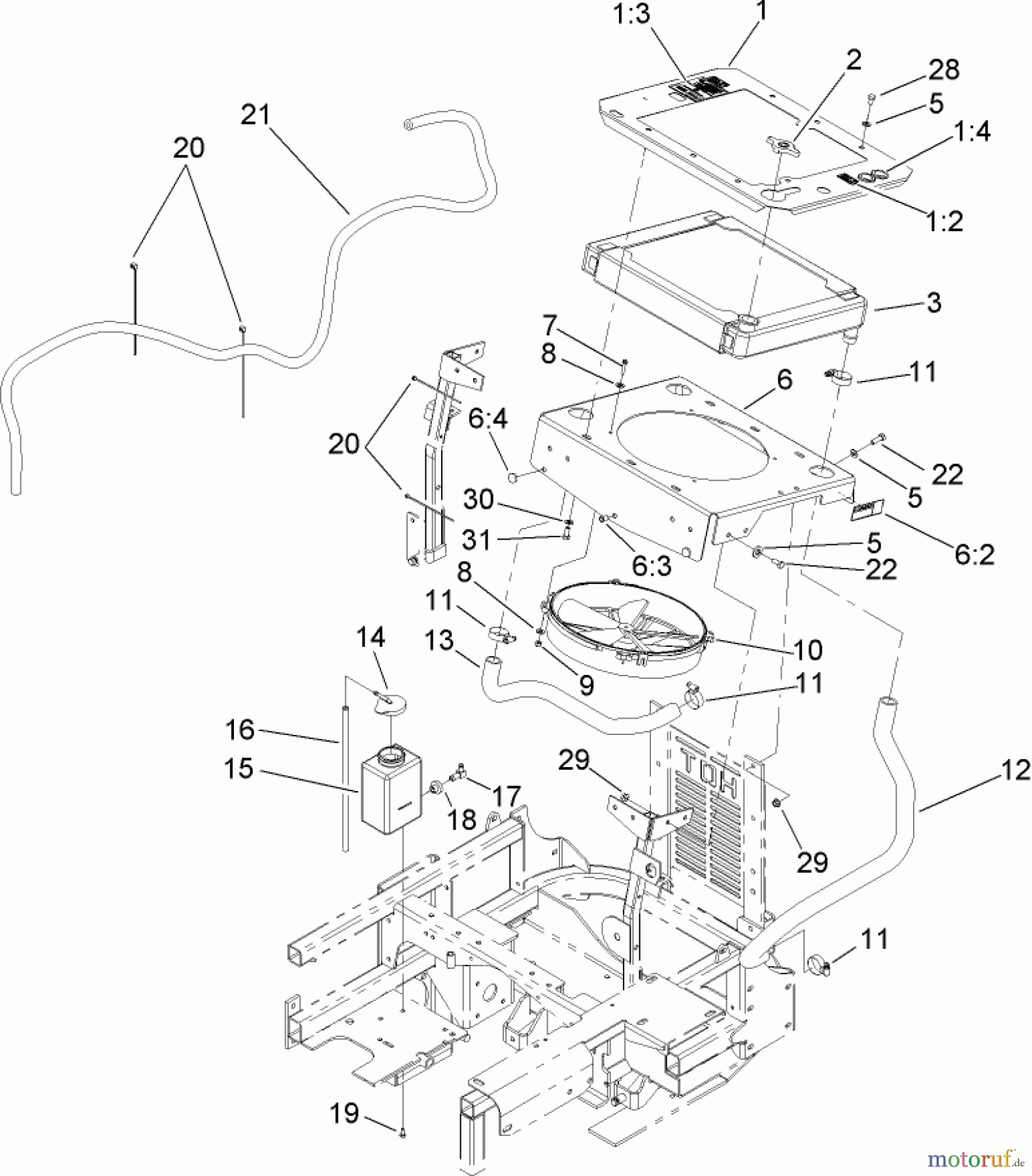  Zerto-Turn Mäher 74253 (Z580) - Toro Z Master Mower, 60