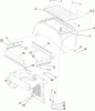 Zerto-Turn Mäher 74253 (Z580) - Toro Z Master Mower, 60" TURBO FORCE Side Discharge Deck (SN: 280000001 - 280999999) (2008) Ersatzteile HOOD ASSEMBLY