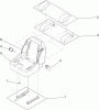 Zerto-Turn Mäher 74253 (Z580) - Toro Z Master Mower, 60" TURBO FORCE Side Discharge Deck (SN: 290000001 - 290999999) (2009) Ersatzteile SEAT ASSEMBLY NO. 116-0035