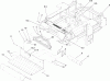 Zerto-Turn Mäher 74253 (Z580) - Toro Z Master Mower, 60" TURBO FORCE Side Discharge Deck (SN: 290000001 - 290999999) (2009) Ersatzteile TRACTION FRAME AND FLOOR PAN ASSEMBLY