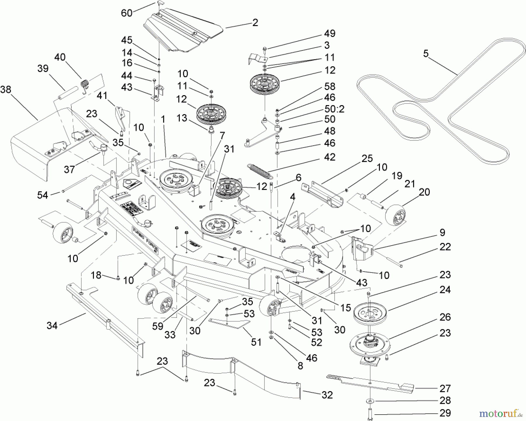  Zerto-Turn Mäher 74253 (Z589) - Toro Z Master Mower, 60