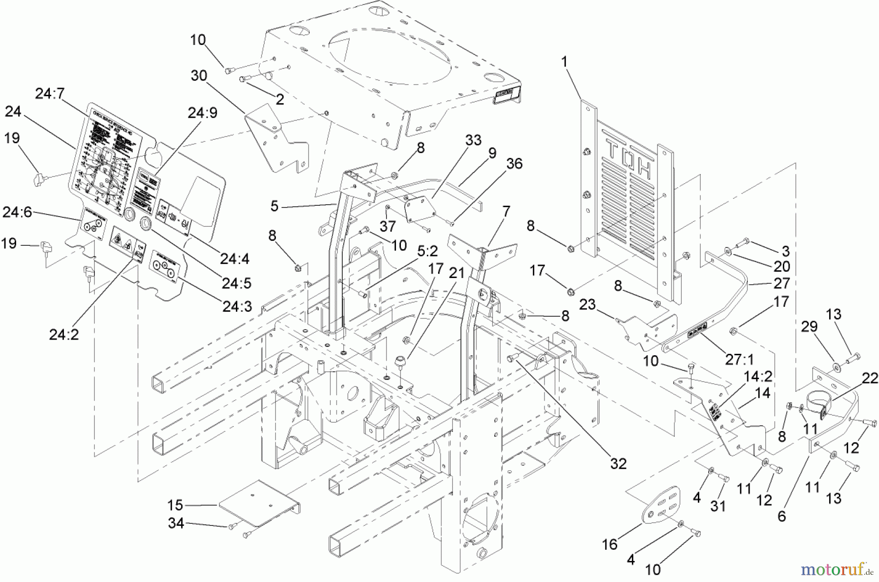  Zerto-Turn Mäher 74253 (Z589) - Toro Z Master Mower, 60