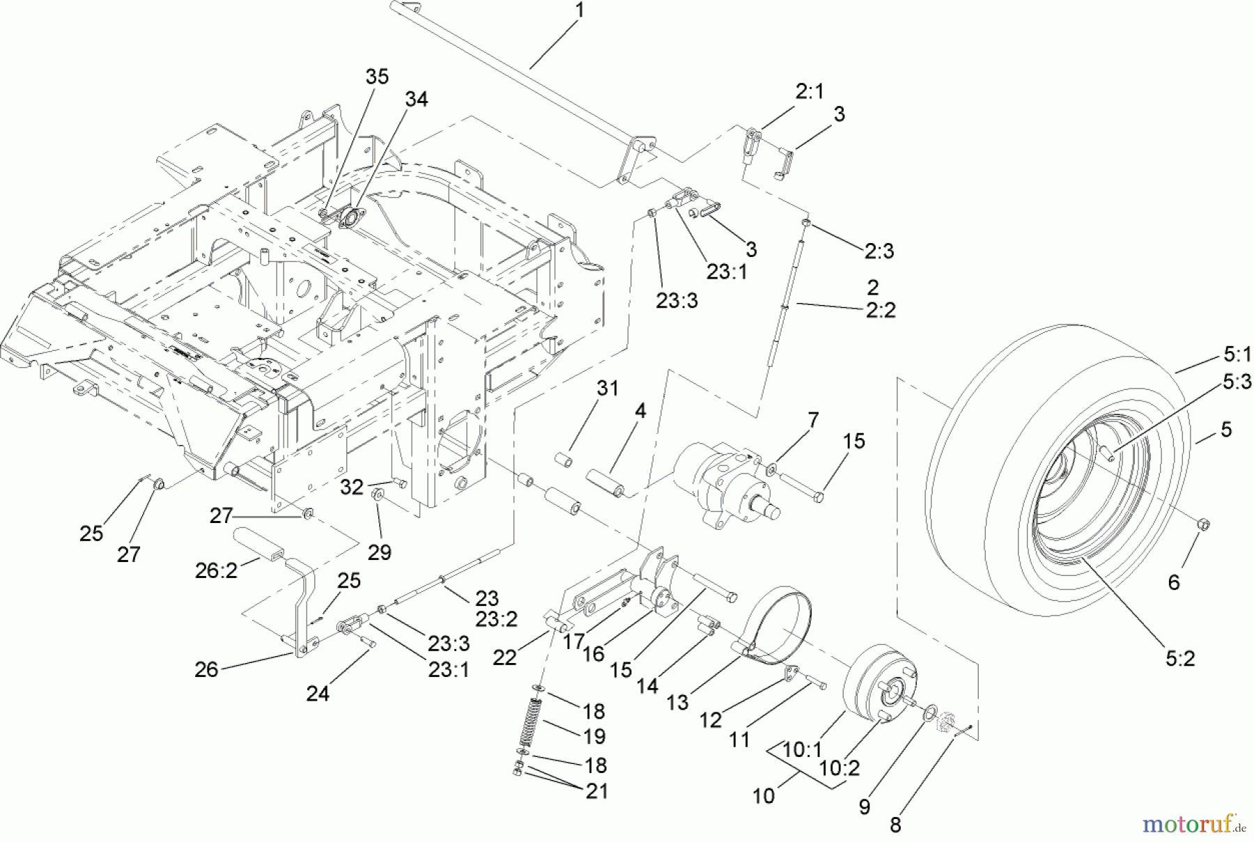  Zerto-Turn Mäher 74253 (Z589) - Toro Z Master Mower, 60