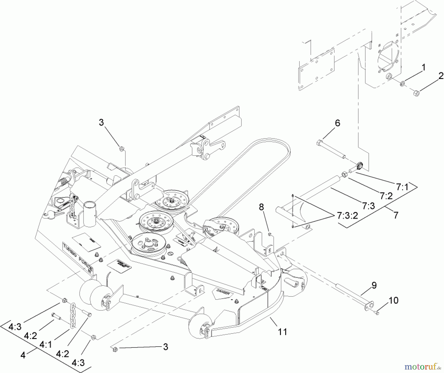  Zerto-Turn Mäher 74254 (Z580) - Toro Z Master Mower, 72