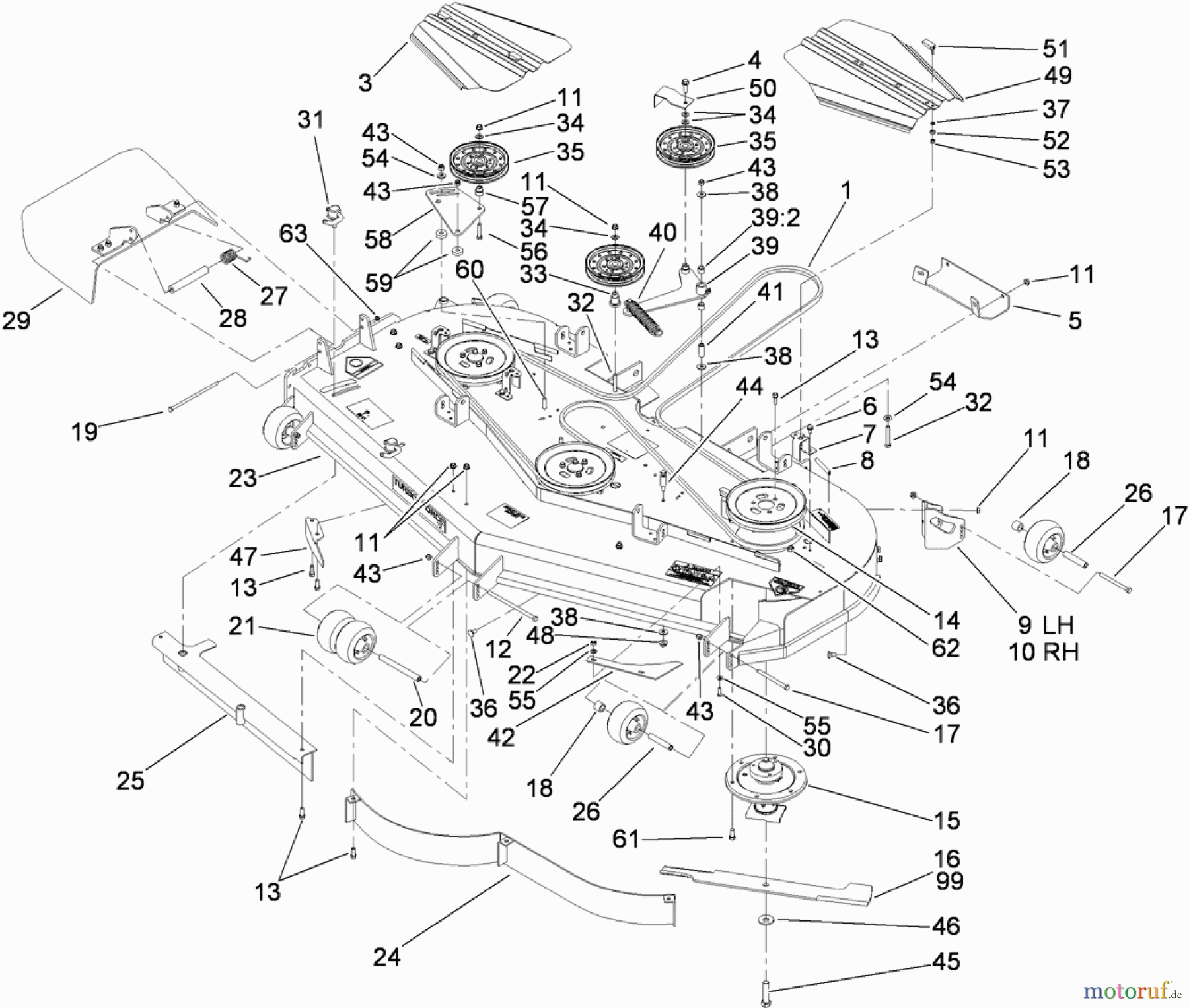  Zerto-Turn Mäher 74254 (Z580) - Toro Z Master Mower, 72