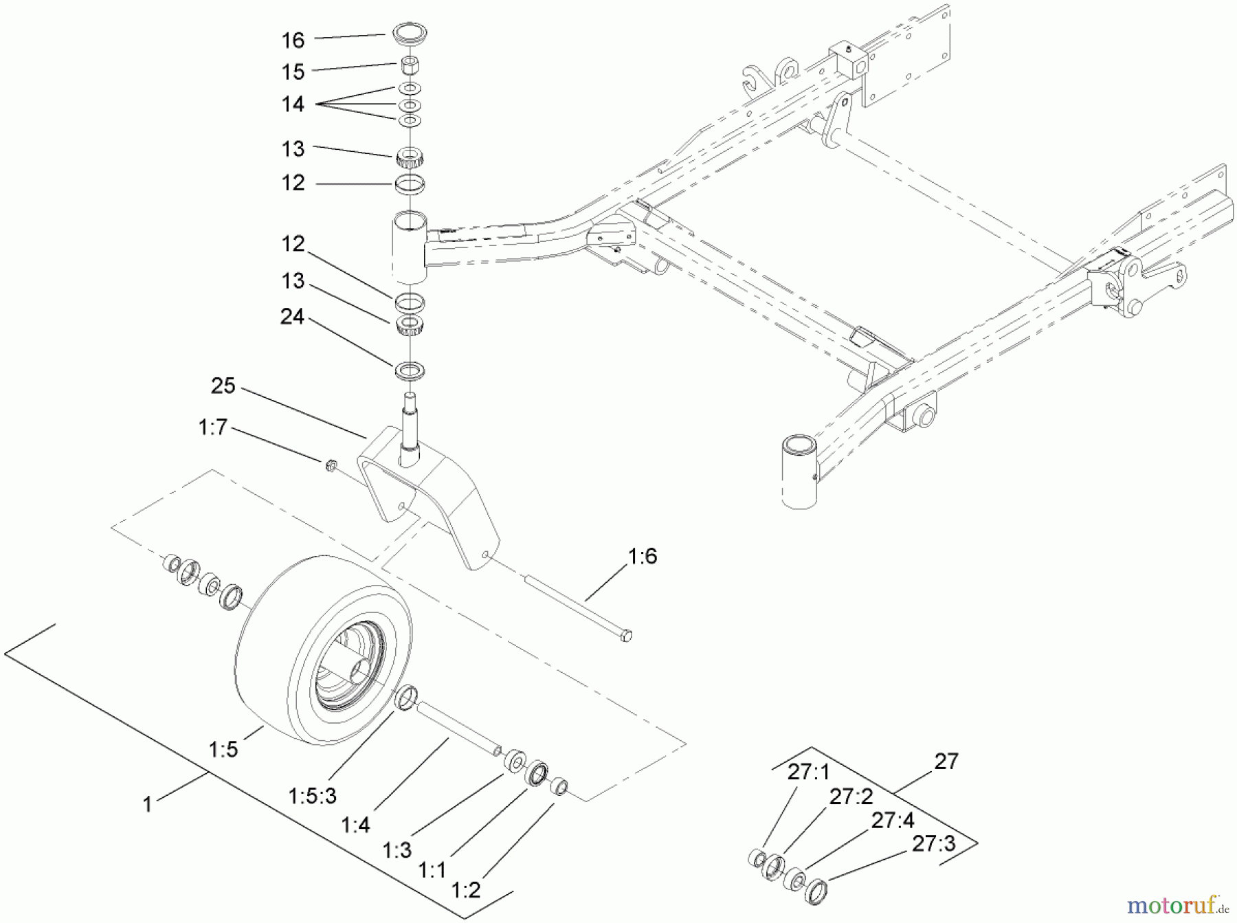  Zerto-Turn Mäher 74254 (Z589) - Toro Z Master Mower, 72