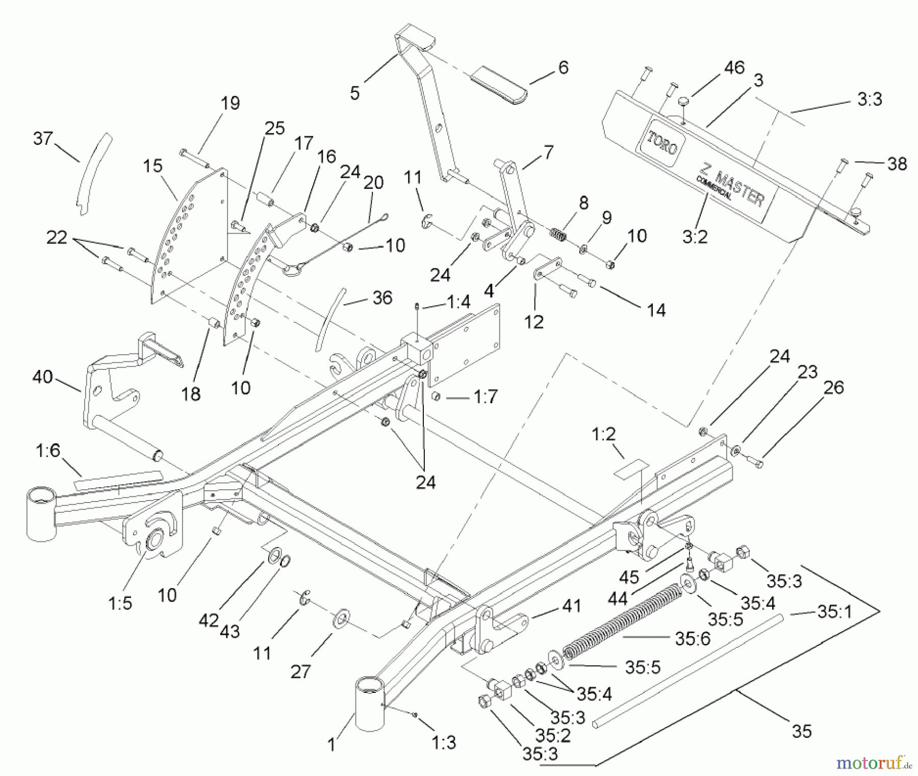  Zerto-Turn Mäher 74256 (Z588E) - Toro Z Master Mower, 72