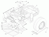 Zerto-Turn Mäher 74256 (Z588E) - Toro Z Master Mower, 72" TURBO FORCE Side Discharge Deck (SN: 240000001 - 240999999) (2004) Ersatzteile MAIN FRAME ASSEMBLY