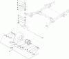 Zerto-Turn Mäher 74256 (Z588E) - Toro Z Master Mower, 72" TURBO FORCE Side Discharge Deck (SN: 250000001 - 250999999) (2005) Ersatzteile CASTOR AND WHEEL ASSEMBLY