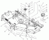 Zerto-Turn Mäher 74258 (Z288E) - Toro Z Master Mower, 62" SFS Side Discharge Deck (SN: 230000001 - 230999999) (2003) Ersatzteile BELT AND IDLER ARM ASSEMBLY