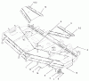 Zerto-Turn Mäher 74258 (Z288E) - Toro Z Master Mower, 62" SFS Side Discharge Deck (SN: 230000001 - 230999999) (2003) Ersatzteile DECK AND WHEEL GAGE ASSEMBLY