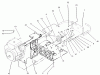 Zerto-Turn Mäher 74258 (Z288E) - Toro Z Master Mower, 62" SFS Side Discharge Deck (SN: 230000001 - 230999999) (2003) Ersatzteile ENGINE AND CLUTCH ASSEMBLY