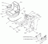 Zerto-Turn Mäher 74258 (Z288E) - Toro Z Master Mower, 62" SFS Side Discharge Deck (SN: 230000001 - 230999999) (2003) Ersatzteile SEAT ASSEMBLY NO. 99-8522