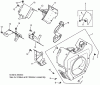 Zerto-Turn Mäher 74262 (Z500) - Toro Z Master Mower, 60" TURBO FORCE Side Discharge Deck (SN: 260000001 - 260999999) (2006) Ersatzteile BLOWER HOUSING AND BAFFLE ASSEMBLY KOHLER CH750-0010