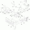 Zerto-Turn Mäher 74262 (Z500) - Toro Z Master Mower, 60" TURBO FORCE Side Discharge Deck (SN: 260000001 - 260999999) (2006) Ersatzteile MUFFLER AND GUARD ASSEMBLY