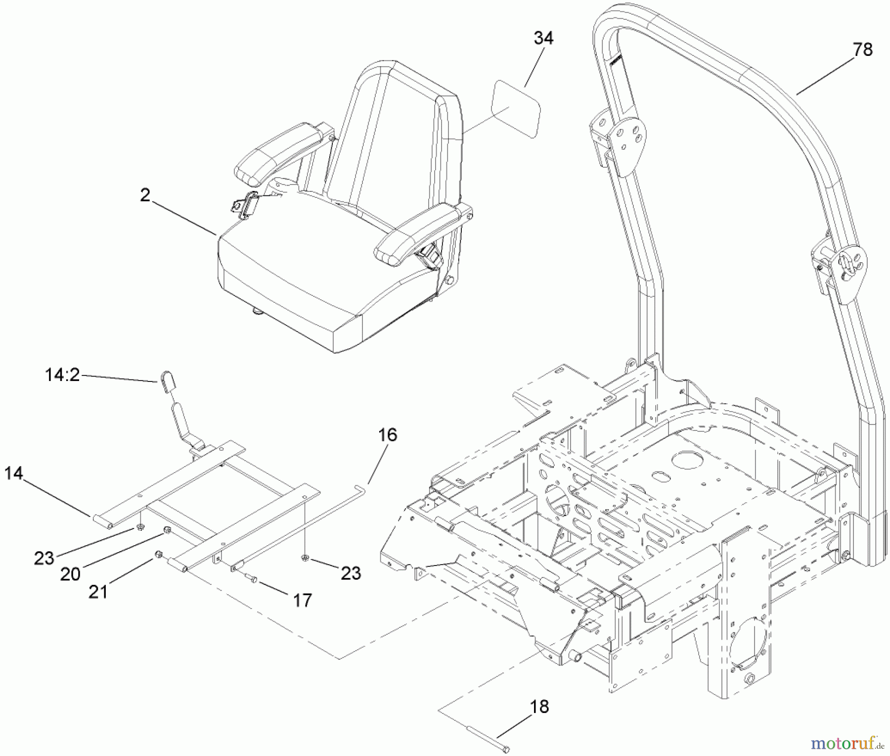  Zerto-Turn Mäher 74262 (Z560) - Toro Z Master Mower, 60