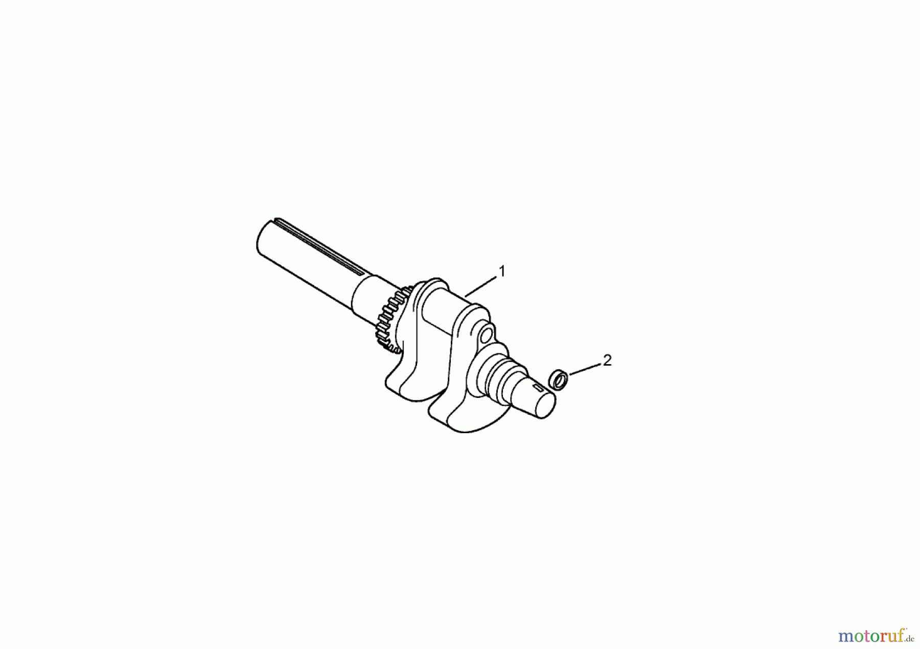  Zerto-Turn Mäher 74262TE (Z500) - Toro Z Master Mower, 152cm TURBO FORCE Side Discharge Deck (SN: 260000001 - 260999999) (2006) CRANKSHAFT ASSEMBLY KOHLER CH750-0010