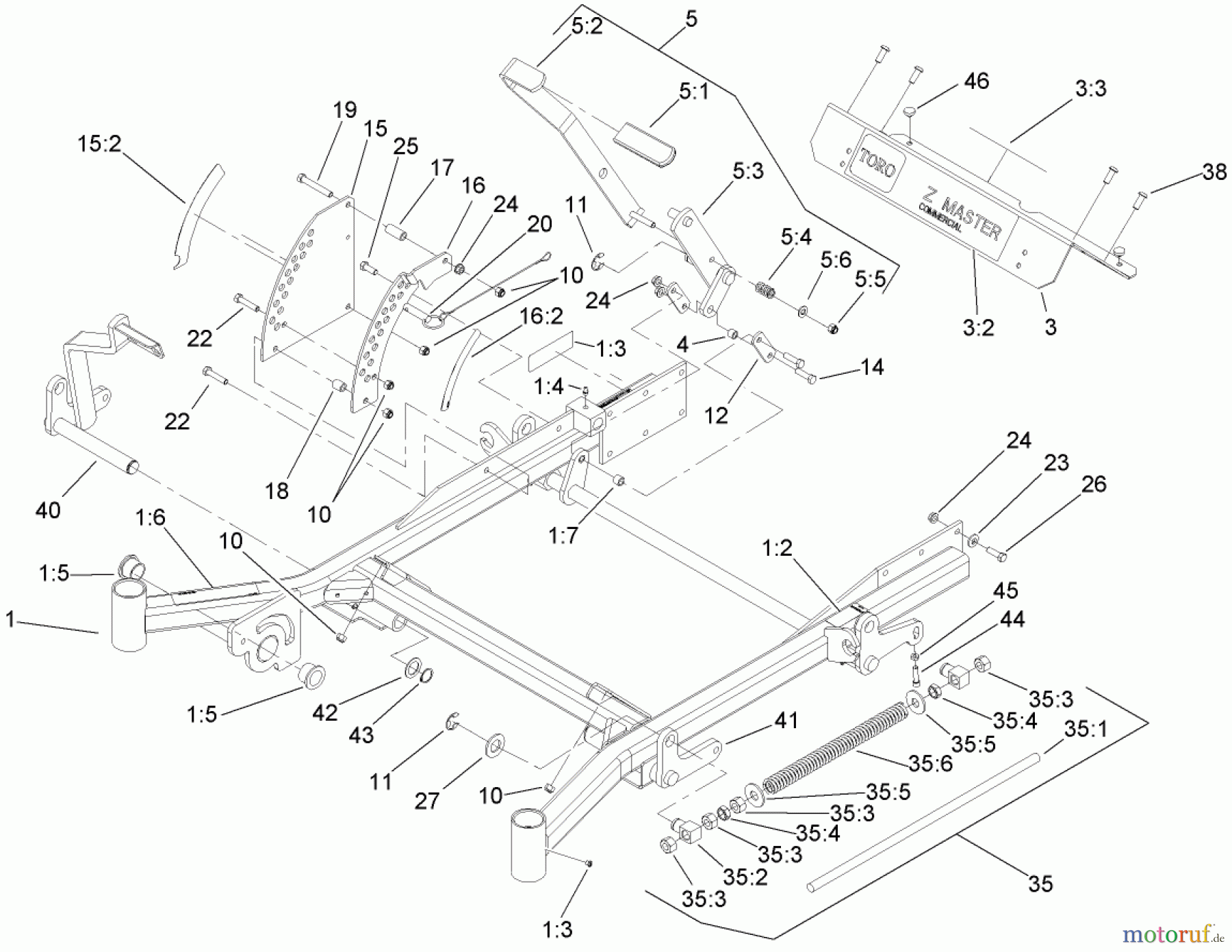  Zerto-Turn Mäher 74263CP (Z560) - Toro Z Master Mower, 72