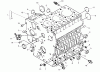 Zerto-Turn Mäher 74264TE (Z580-D) - Toro Z Master Mower, 132cm TURBO FORCE Side Discharge Deck (SN: 280000001 - 280999999) (2008) Ersatzteile CRANKCASE ASSEMBLY