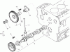 Zerto-Turn Mäher 74264TE (Z580-D) - Toro Z Master Mower, 132cm TURBO FORCE Side Discharge Deck (SN: 290000001 - 290999999) (2009) Ersatzteile CAM SHAFT AND IDLE GEAR ASSEMBLY