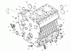 Zerto-Turn Mäher 74264TE (Z580-D) - Toro Z Master Mower, 132cm TURBO FORCE Side Discharge Deck (SN: 290000001 - 290999999) (2009) Ersatzteile CRANKCASE ASSEMBLY