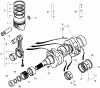 Zerto-Turn Mäher 74264TE (Z580-D) - Toro Z Master Mower, 132cm TURBO FORCE Side Discharge Deck (SN: 290000001 - 290999999) (2009) Ersatzteile PISTON AND CRANKSHAFT ASSEMBLY