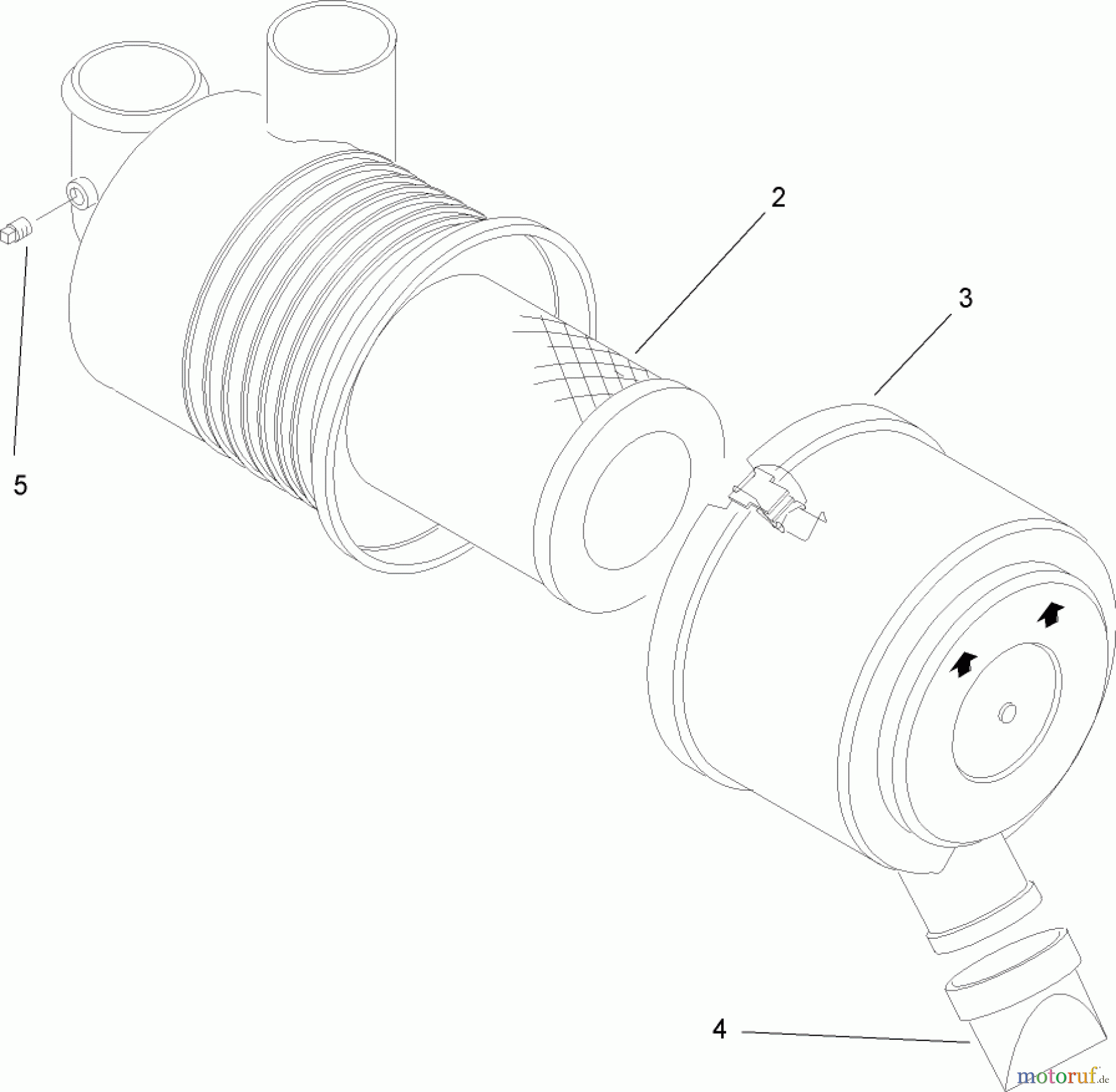  Zerto-Turn Mäher 74265TE (Z580-D) - Toro Z Master Mower, 152cm TURBO FORCE Side Discharge Deck (SN: 290000001 - 290999999) (2009) AIR CLEANER ASSEMBLY NO. 93-2190