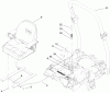 Zerto-Turn Mäher 74266 (Z580-D) - Toro Z Master Mower, 52" TURBO FORCE Side Discharge Deck (SN: 280000001 - 280999999) (2008) Ersatzteile SEAT AND ROLL-OVER PROTECTION SYSTEM ASSEMBLY