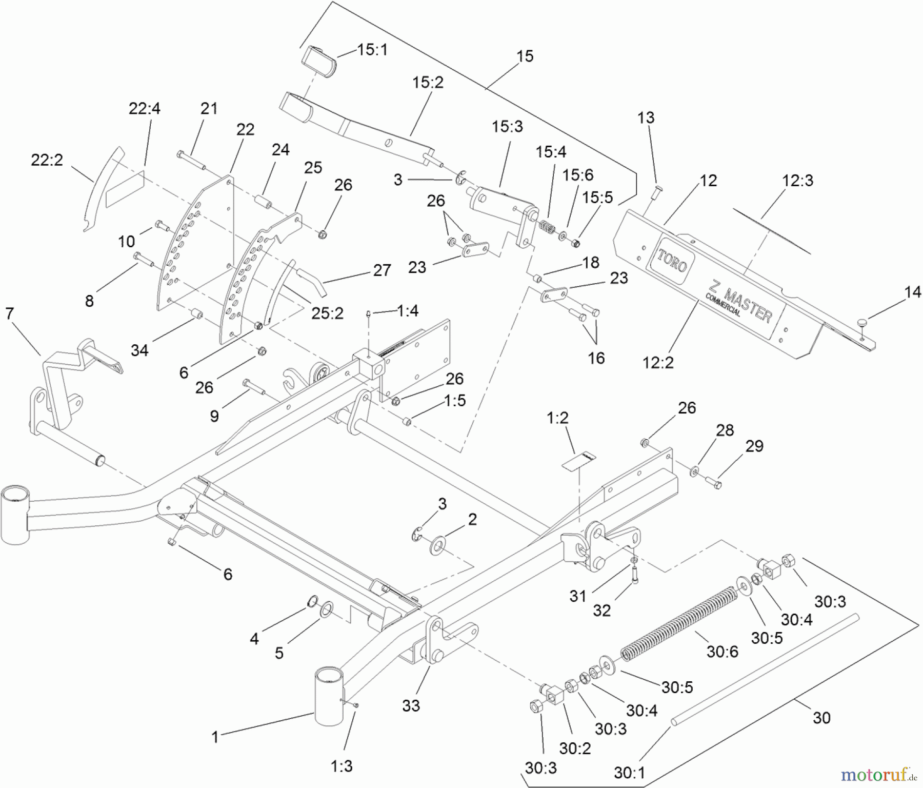  Zerto-Turn Mäher 74266 (Z580-D) - Toro Z Master Mower, 52