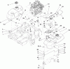 Zerto-Turn Mäher 74266 (Z580-D) - Toro Z Master Mower, 52" TURBO FORCE Side Discharge Deck (SN: 311000001 - 311999999) (2011) Ersatzteile FUEL SYSTEM AND THROTTLE CONTROL ASSEMBLY